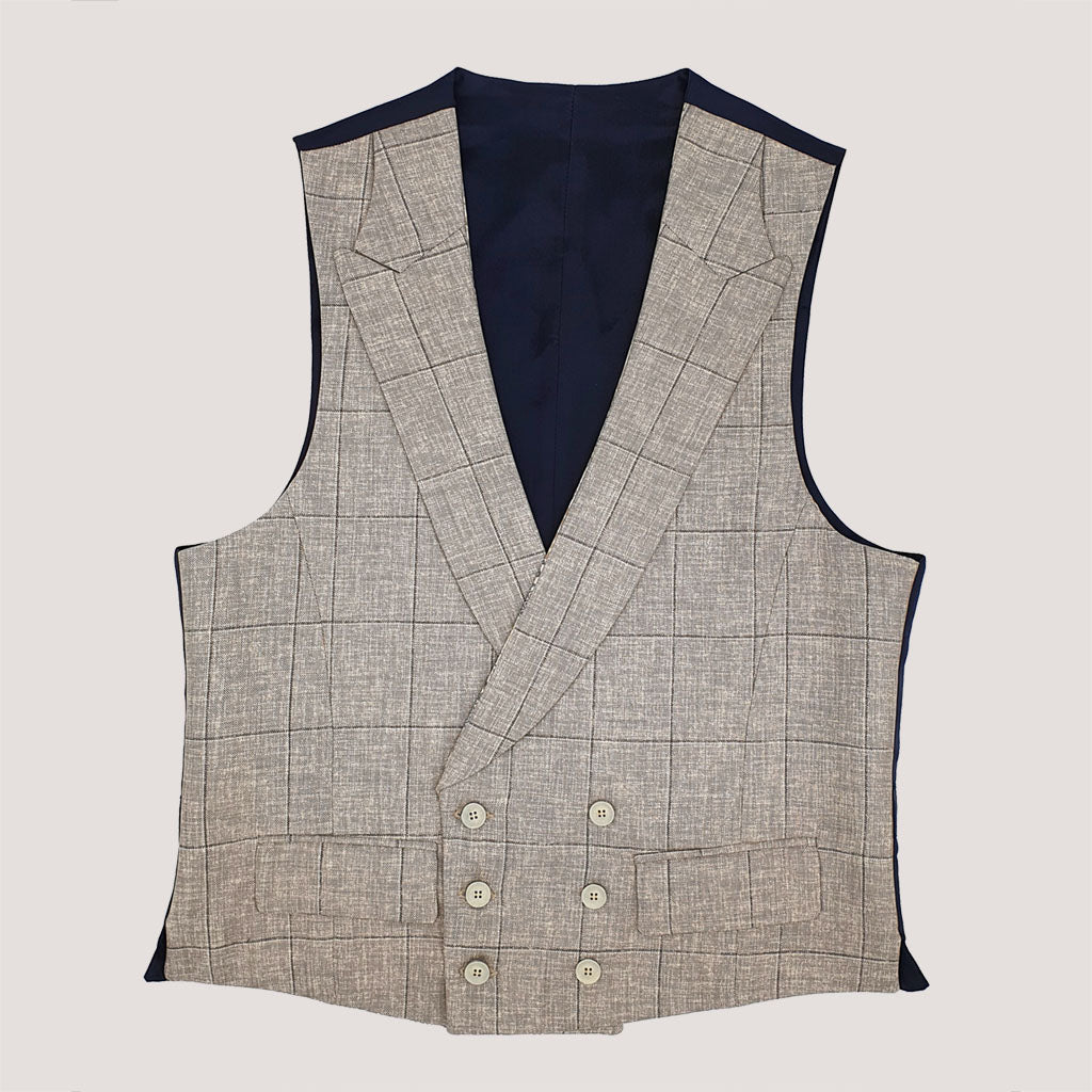 Reversible Tile/Check Ceremony Vest