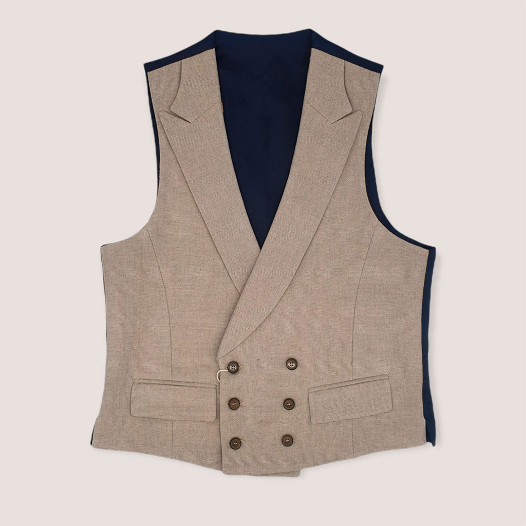 Chaleco de Ceremonia Reversible Peaky Blinders/Beige