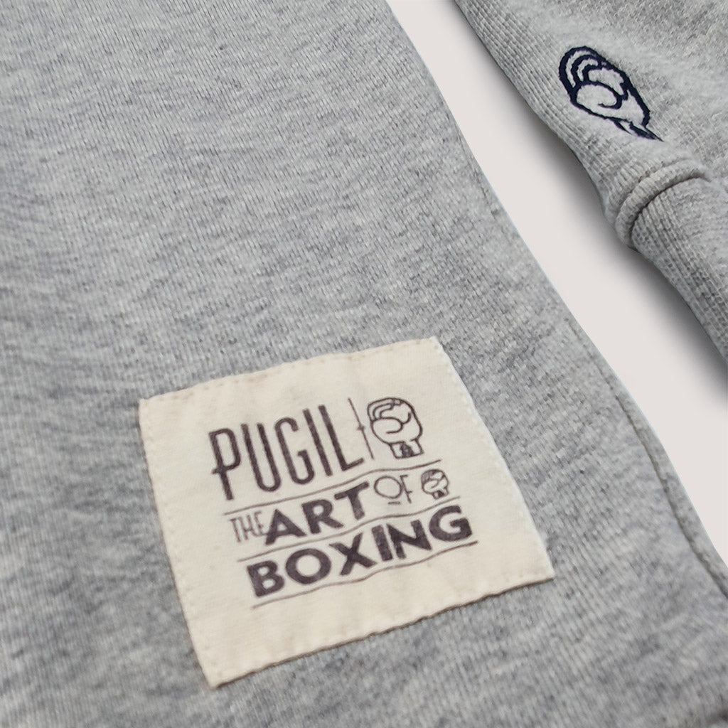 Sudadera "Art Of Boxing" Gris Con Capucha