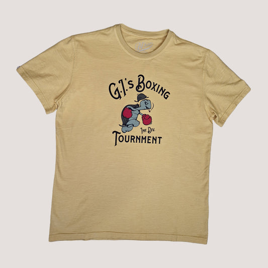Camiseta Tortuga Boxeadora Amarilla