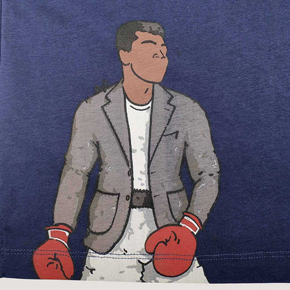 Camiseta conmemorativa de las grandes veladas de Boxeo. El modelo Miami hace referencia al famoso combate celebrado el 25 de Febrero de 1964 en el “Miami Beach Convention Hall” por Muhammad Ali