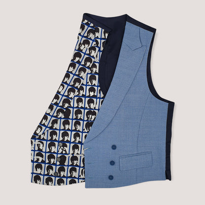 Beatles/Blue Reversible Ceremony Vest
