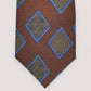 Corbata diamante color marrón