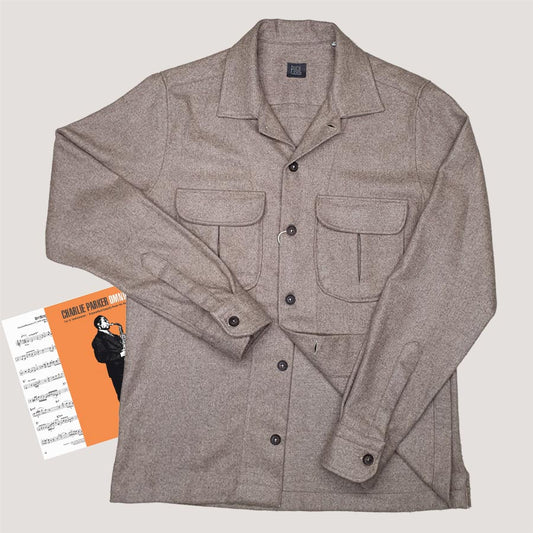 Grey Wool "Charlie Parker" Overshirt
